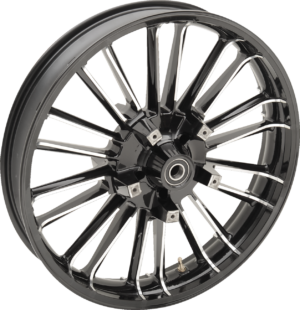 Wheel - Front - Coastal Moto - Atlantic - Dual Disc - with ABS - Black Cut - 21" x 3.5"