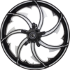 Wheel - Front - Coastal Moto - Fury - Dual Disc - with ABS - Black Cut - 26" x 3.75" - FL