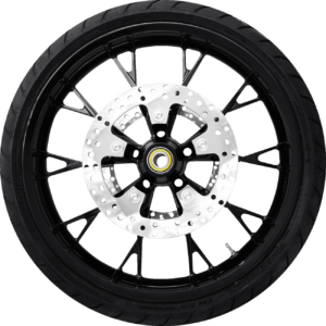 Wheel - Front - Coastal Moto - Marlin - 11.8" Rotors - with ABS - Black - 21" x 3.5" - Dunlop American Elite 130/60B21 Tire - Bias Belted