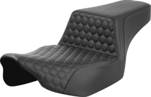 Seat - Saddlemen - Step-up - Honeycomb - Gray Stitching - Extended Reach - without Backrest - FL '23-'24