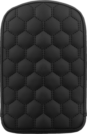 Sissy Bar Pad - Saddlemen - RoadSofa - Honeycomb - Tall - Black Stitching - 6.5" x 11"