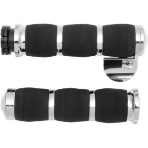 MT-AIR-90-CH-B - 3-Ring Air Cushioned Grips — Includes Throttle Boss